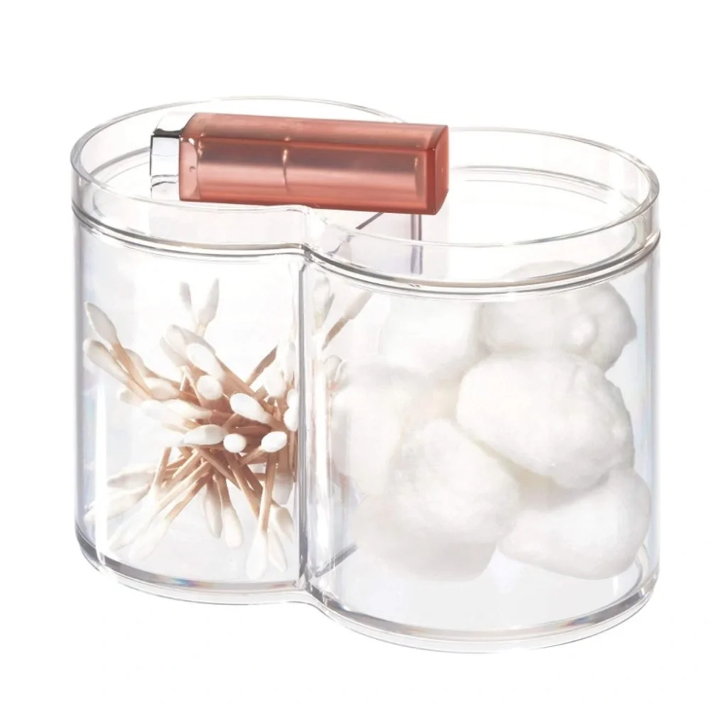BRAND NEW Plastic Stackable Makeup and Cosmetic Storage Canister Container